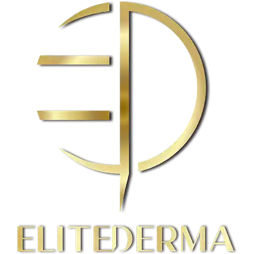 Logo di Elitederma con design dorato e testo in caratteri eleganti.